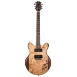 2012 Eric Joseph Jazz solid body electric guitar, made in USA; Finish: natural American black