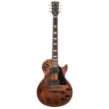2012 Gibson Les Paul Studio electric guitar, made in USA, ser. no. 1xxx2xxx6; Finish: matt brown,