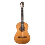 1980s Michael Gurian CLR classical guitar, ser. no. D1xx0; Back and sides: Indian rosewood, minor