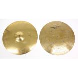 Roland Orzabal (Tears For Fears) - Zildjian 14" bottom quick beat hi-hat cymbal; together with