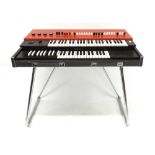 Yamaha YC-25D Electone electronic organ, made in Japan, ser. no. 2528, with original stand