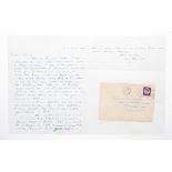 George Harrison interest - two hand written letters from Irene Harrison to the same fan, each