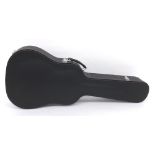 Acoustic hard case with black interior and exterior