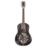 JHS Vintage Tricone resonator guitar, compressed foam hard case