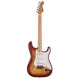 1982 Fender Dan Smith Stratocaster electric guitar, made in USA, ser. no. E2xxxx9; Finish: Sienna