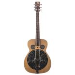 JHS resonator guitar, made in Korea, natural finish