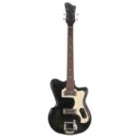 Interesting European solid body electric guitar, probably by Musima, pickups inscribed 'Rellog,