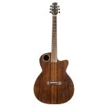 Boulder Creek ECGC-8N electro-acoustic guitar, made in China; Front, back and sides: rosewood;