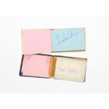 Two small autograph albums from the 1960s, including signatures from members of The Yardbirds, The