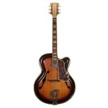 1950s Roger Standard cutaway archtop guitar, made in Germany, ser. no. 2xx7; Finish: sunburst,