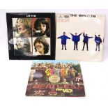 The Beatles - 'Sgt Pepper's Lonely Hearts Club Band' vinyl LP, PMC7027 mono pressing, white inner