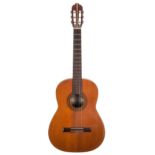 Hashimoto G100 classical guitar, made in Japan; together with a Harmony H6134 classical guitar (2)