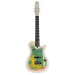 Traveling Wilburys TW-100T electric guitar, designed by Gretsch, made in Korea, complete with