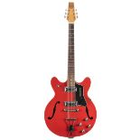 Late 1970s Baldwin 700 Series hollow body electric guitar, made in England, ser. no. 7xxx2;