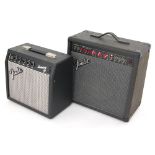 Fender H.O.T. guitar amplifier, made in USA; together with Fender Sidekick 10 guitar amplifier,