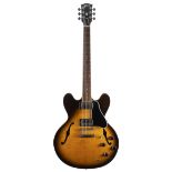 1995 Gibson ES-335 Dot electric guitar, made in USA, ser. no. 9xxx5xx5; Finish: two-tone sunburst;