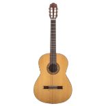 Univox Model U3045 classical guitar, made in Japan, ser. no. 5112, case; together with and early