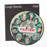 George Harrison - 'Faster/Your Love is For Ever' 45rpm stereo picture disc record, bearing Jackie
