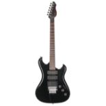 1986 Westone Spectrum SX electric guitar, made in Japan, ser. no. 6xxxxx8; Finish: black, surface