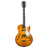 1966 Epiphone Sorrento hollow body electric guitar, made in USA, ser. no. 3xxxx1; Finish: amber