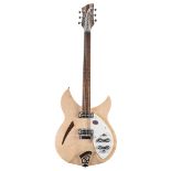 2014 Rickenbacker 330 semi hollow body electric guitar, made in USA, ser. no. 14xxxx5, mapleglo