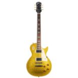 1997 Epiphone Les Paul Limited Edition electric guitar, ser. no. I97xxxx58; Finish: gold sparkle