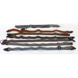 Good selection of vintage and later woven and fabric guitar straps