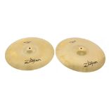 Roland Orzabal (Tears For Fears) - Zildjian 18" medium thin crash cymbal; together with a Zildjian