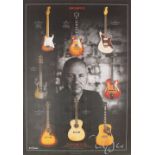 Mark Knopfler - 'Get Lucky World Tour 2010' limited edition autographed lithograph poster, no. 391