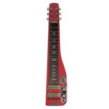 Guyatone HG92 lap guitar, made in Japan; Finish: red, various blemishes; Electrics: working;