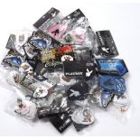 Approximately thirty packets of assorted Clayton guitar picks, including Crazed Clowns, Ed Hardy,
