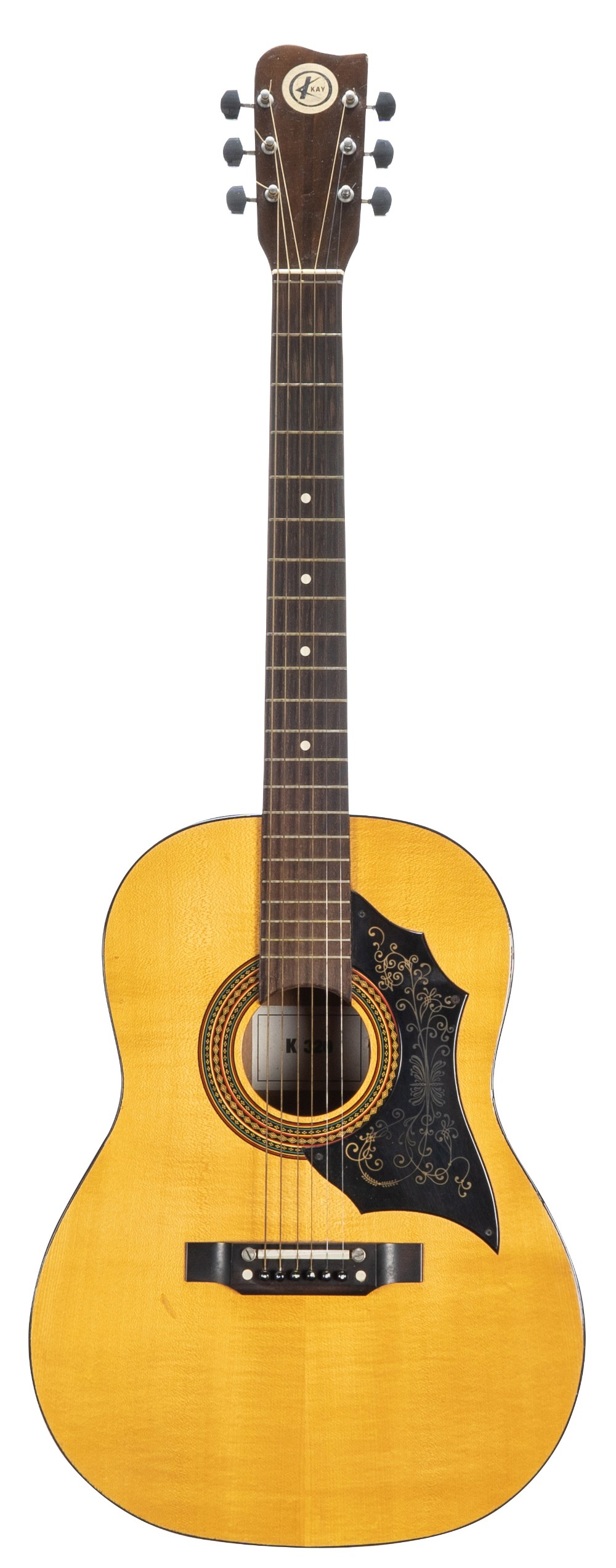 1970s Eros 14228 twelve string acoustic guitar in need of attention (bridge plate slightly lifting - Image 2 of 2