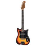 1960s Kay E-100 electric guitar, made in Taiwan; Finish: sunburst, various minor blemishes and