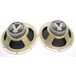 Pair of Celestion V Type G12 guitar amplifier speakers, boxed