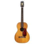 1960s Harmony three-quarter size acoustic guitar, made in USA; Finish: natural, minor blemishes;