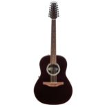 Ovation 1751 Standard Balladeer twelve string electro-acoustic guitar, made in USA; Finish: