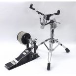 Meinl FCA5-L foot cabasa; together with a Drum Workshop snare drum stand (2)