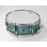 1950s/60s Trixon 14" x 4" snare drum, blue sparkle finish (missing snare wires)