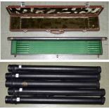 Two six-division bow cases and five two-division bow tubes (7)