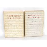 Cassell - Composers Autographs, volumes one and two, hardback books (2)