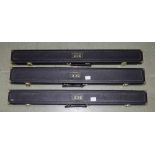 Three BCE two-division bow cases, as new (3)