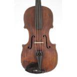 Interesting violin circa 1820 bearing an Italian manuscript label and a printed label inscribed '