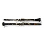 Boosey & Hawkes Regent model clarinet and a Noblet blackwood clarinet (2)