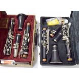 Boosey & Hawkes 'Regent' clarinet; also a Mistral clarinet, both cased (2)