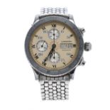 Longines Lindbergh Hour Angle automatic chronograph stainless steel gentleman's bracelet watch, ref.