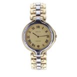 Zenith Via Veneto gold plated and stainless steel gentleman's bracelet watch, ref. 59-0210.115,