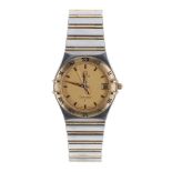 Omega Constellation gold and stainless steel gentleman's bracelet watch, ref. 396.1201, circa