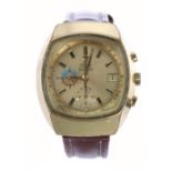 Omega Seamaster 'Jedi' chronograph automatic gold plated gentleman's wristwatch, ref. 176005,