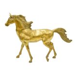 Large brass model horse, 31" high