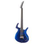 Parker Fly Deluxe electric guitar, made in USA, ser. no. 2xxxxxBP; Finish: Magic blue, minor